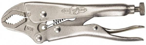 Irwin - 7" OAL Curved Jaw Locking Pliers - 3/4" Jaw Width, 1-7/8" Jaw Depth, 1-5/8" Jaw Opening, Standard Handle - Makers Industrial Supply