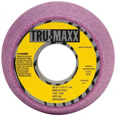 Tru-Maxx - 4" Diam, 1-1/4" Hole Size, 1-3/4" Overall Thickness, 46 Grit, Type 11 Tool & Cutter Grinding Wheel - Coarse Grade, Aluminum Oxide, J Hardness, 5,730 RPM - Makers Industrial Supply