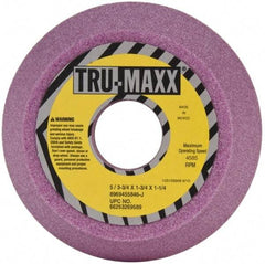 Tru-Maxx - 5" Diam, 1-1/4" Hole Size, 1-3/4" Overall Thickness, 46 Grit, Type 11 Tool & Cutter Grinding Wheel - Coarse Grade, Aluminum Oxide, J Hardness, 4,585 RPM - Makers Industrial Supply