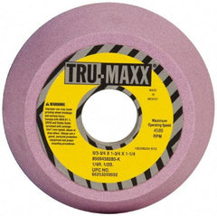 Tru-Maxx - 5" Diam, 1-1/4" Hole Size, 1-3/4" Overall Thickness, 80 Grit, Type 11 Tool & Cutter Grinding Wheel - Medium Grade, Aluminum Oxide, K Hardness, 4,585 RPM - Makers Industrial Supply