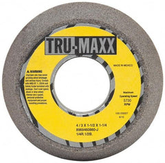 Tru-Maxx - 4" Diam, 1-1/4" Hole Size, 1-1/2" Overall Thickness, 60 Grit, Type 11 Tool & Cutter Grinding Wheel - Medium Grade, Aluminum Oxide, J Hardness, 5,730 RPM - Makers Industrial Supply