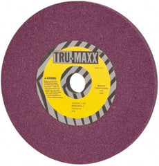 Tru-Maxx - 10" Diam x 1-1/4" Hole x 3/4" Thick, J Hardness, 46 Grit Surface Grinding Wheel - Aluminum Oxide, Type 1, Coarse Grade, 3,250 Max RPM, No Recess - Makers Industrial Supply