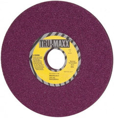 Tru-Maxx - 7" Diam x 1-1/4" Hole x 1/2" Thick, H Hardness, 46 Grit Surface Grinding Wheel - Aluminum Oxide, Type 1, Coarse Grade, 3,600 Max RPM, No Recess - Makers Industrial Supply