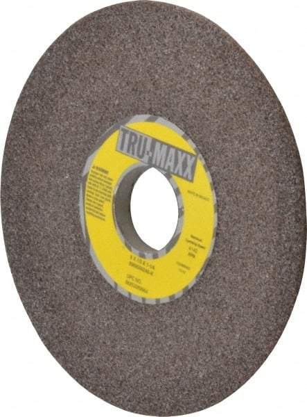 Tru-Maxx - 6" Diam, 1-1/4" Hole Size, 1/2" Overall Thickness, 46 Grit, Type 12 Tool & Cutter Grinding Wheel - Coarse Grade, Aluminum Oxide, K Hardness, 4,140 RPM - Makers Industrial Supply