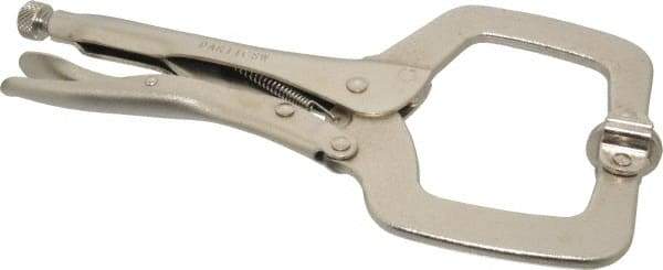 Paramount - 11" OAL C-Clamp Locking Pliers - 2-5/8" Jaw Depth, 3-3/8" Jaw Opening, Standard Handle - Makers Industrial Supply