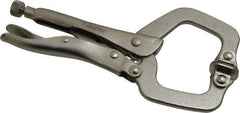 Paramount - 6" OAL C-Clamp Locking Pliers - 1-1/2" Jaw Depth, 2" Jaw Opening, Standard Handle - Makers Industrial Supply