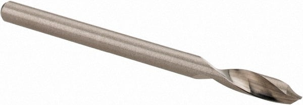 Accupro - 1/8" Body Diam, 90°, 2" OAL, Solid Carbide Spotting Drill - Makers Industrial Supply