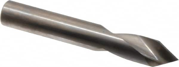 Accupro - 7/16" Body Diam, 60°, 3" OAL, Solid Carbide Spotting Drill - Makers Industrial Supply