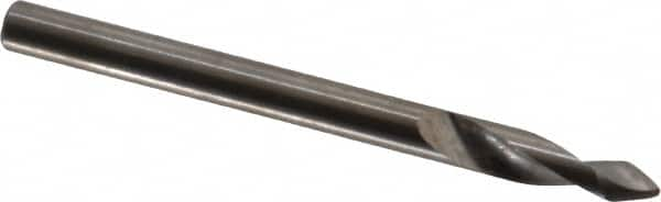 Accupro - 3mm Body Diam, 60°, 38mm OAL, Solid Carbide Spotting Drill - Makers Industrial Supply