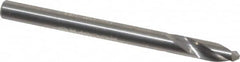 Accupro - 4mm Body Diam, 120°, 51mm OAL, Solid Carbide Spotting Drill - Makers Industrial Supply