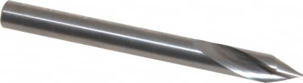 Accupro - 6mm Body Diam, 60°, 63mm OAL, Solid Carbide Spotting Drill - Makers Industrial Supply