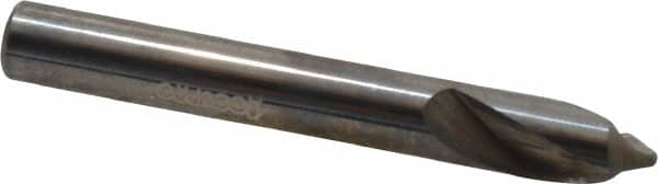 Accupro - 8mm Body Diam, 90°, 63mm OAL, Solid Carbide Spotting Drill - Makers Industrial Supply