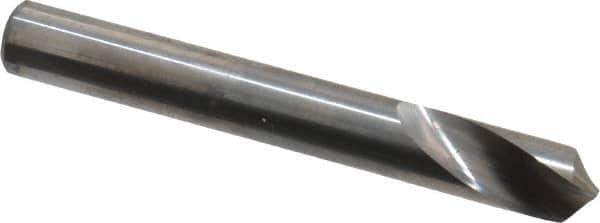 Accupro - 8mm Body Diam, 120°, 63mm OAL, Solid Carbide Spotting Drill - Makers Industrial Supply