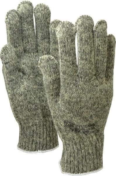 PRO-SAFE - Size L (9), ANSI Cut Lvl 4, ATA/Steel Cut Resistant Gloves - Knit Wrist, Green, Paired - Makers Industrial Supply