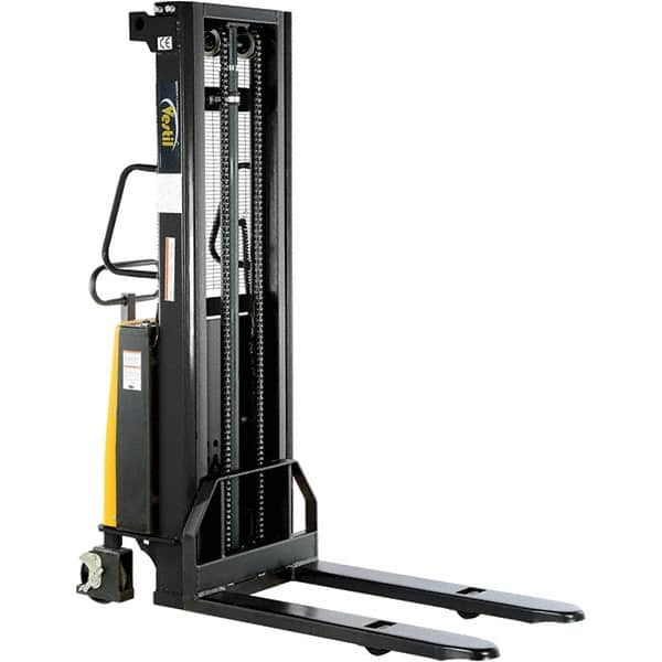 Vestil - Battery Operated Lifts Type: Stacker Powered Lift Lift Height (Inch): 118 - Makers Industrial Supply