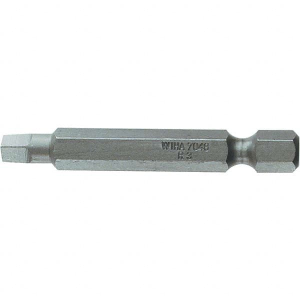 Wiha - #2" Square Size Power Bit - 1/4" Drive, 2" OAL - Makers Industrial Supply