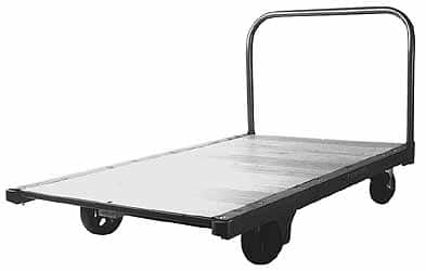 Fairbanks - 2,000 Lb Capacity Steel Platform Truck - Hardwood Deck, 27" OAW - Makers Industrial Supply