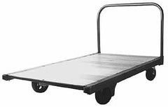 Fairbanks - 2,000 Lb Capacity Steel Platform Truck - Hardwood Deck, 27" OAW - Makers Industrial Supply