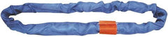 Lift-All - 9' Long x 2-5/8" Wide, Polyester Web Sling - 17,000 Lb Choker Capacity, 1-3/4" Diam Chain, Blue - Makers Industrial Supply