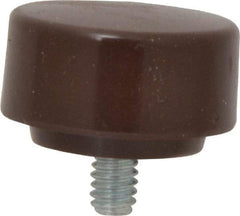 NUPLA - 1-1/4" Face Diam, Grade Soft, Brown Soft Face Hammer Tip - 0.4 oz Head, Plastic - Makers Industrial Supply