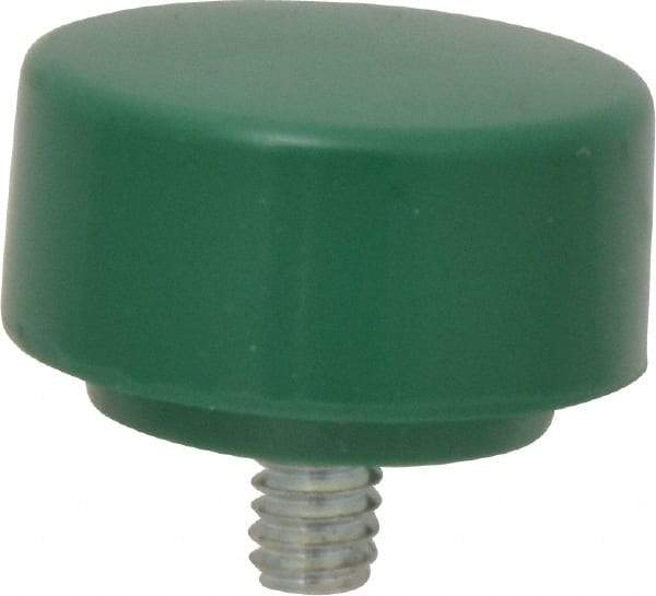 NUPLA - 1-1/4" Face Diam, Grade Tough, Green Soft Face Hammer Tip - 0.4 oz Head, Plastic - Makers Industrial Supply