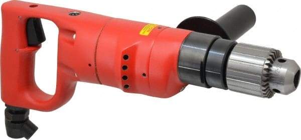 Sioux Tools - 1/2" Keyed Chuck - D-Handle with Side Handle, 550 RPM, 14.16 LPS, 30 CFM, 1 hp - Makers Industrial Supply