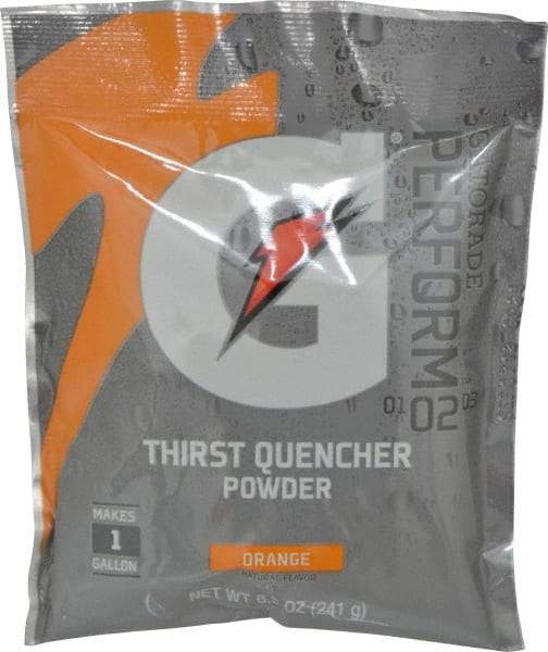 Gatorade - 8.5 oz Pack Orange Activity Drink - Powdered, Yields 1 Gal - Makers Industrial Supply