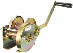 THERN - 2000/850 Lbs. Load Limit Marine Spur Gear Winch - 2,000 Lbs. Line Pull Capacity, 22 Lbs. Force to Lift 1,000 Pounds, 1/4 inch Cable Diameter - Makers Industrial Supply