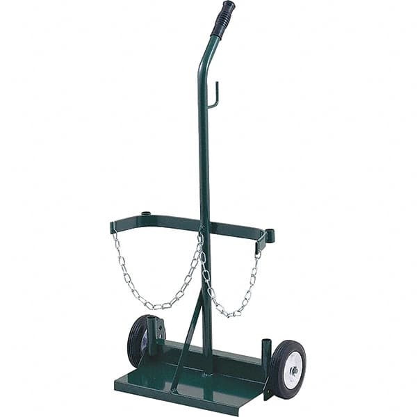 Harper Trucks - 39-1/2" OAH Hand Truck - Single Grip Handle, Semi-Pneumatic Wheels - Makers Industrial Supply