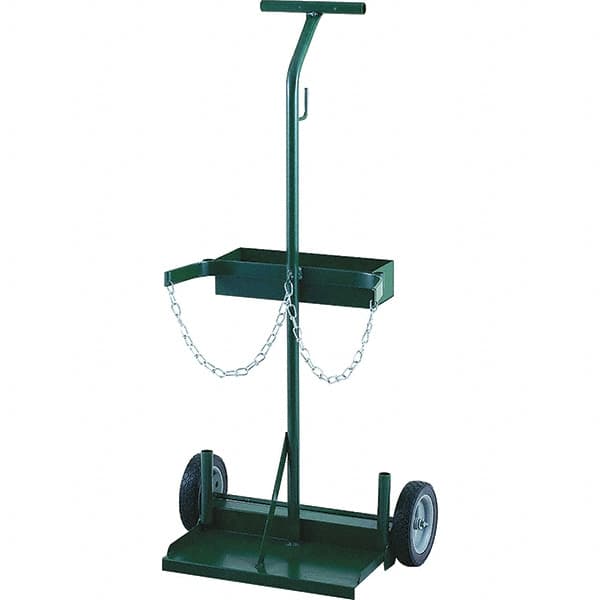 Harper Trucks - 43-1/2" OAH Hand Truck - Single Grip Handle, Semi-Pneumatic Wheels - Makers Industrial Supply