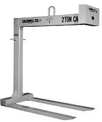 Caldwell - 6,000 Lb Capacity Pallet Lifter - 42" Long x 5" Wide, 4" Eye Thickness, 25" Outside Diameter - Makers Industrial Supply