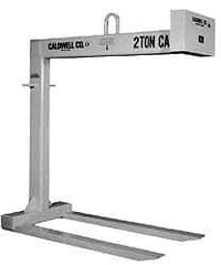 Caldwell - 4,000 Lb Capacity Pallet Lifter - 42" Long x 4" Wide, 3" Eye Thickness, 25" Outside Diameter - Makers Industrial Supply