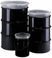 Made in USA - 30 Gal, 15 mil, LDPE Drum Liner - Rigid Accordion Liner - Makers Industrial Supply