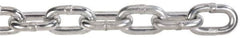 Peerless Chain - 63 Ft. Long, 2650 Lbs. Load Capacity, Carbon Steel Proof Coil Chain - 3 Grade, 1.356 Inch Inside Long x 0.569 Inch Inside Wide - Makers Industrial Supply