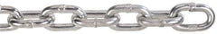 Peerless Chain - 100 Ft. Long, 3900 Lbs. Load Capacity, Carbon Steel High Test Chain - 43 Grade, 1.269 Inch Inside Long x 0.469 Inch Inside Wide - Makers Industrial Supply