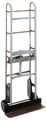 Wesco Industrial Products - 750 Lb Capacity 59" OAH Appliance Hand Truck - Dual Grip Handle, Steel, Mold-On Rubber Wheels - Makers Industrial Supply