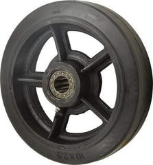 Value Collection - 10 Inch Diameter x 2-1/2 Inch Wide, Rubber Caster Wheel - 800 Lb. Capacity, 2-3/4 Inch Hub Length, 1 Inch Axle Diameter, Roller Bearing - Makers Industrial Supply