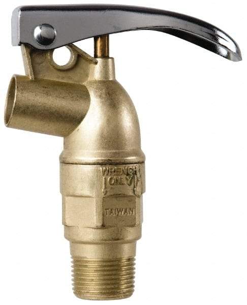 Value Collection - 3/4" NPT Zinc Rigid Drum Faucet - No Arrester, Self Closing - Makers Industrial Supply