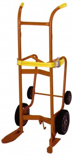 Wesco Industrial Products - 1,000 Lb Load Capacity, 55 Gal Drum Hand Truck - 23-3/4" Wide x 57-1/2" High, 4 Wheels - Makers Industrial Supply