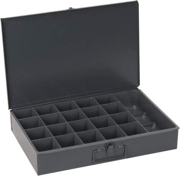 Durham - 21 Compartment Small Steel Storage Drawer - 18 Inches Wide x 12 Inches Deep - Makers Industrial Supply