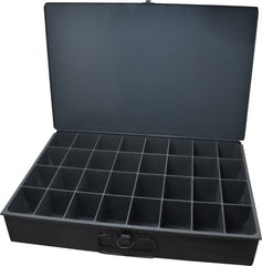 Durham - 32 Compartment Small Steel Storage Drawer - 18 Inches Wide x 12 Inches Deep - Makers Industrial Supply