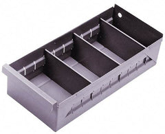 Durham - 11-3/4" Deep, Gray Steel Drawer Bin - 2-3/4" High x 5-3/8" Wide x 11-3/4" Long - Makers Industrial Supply