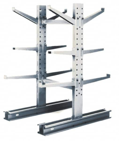 Made in USA - 6 Ft. High, Single Side Upright with Base - 4,100 Lb. Load Limit, 45 Inch Base Length, Uses 30 to 36 Inch Arm - Makers Industrial Supply