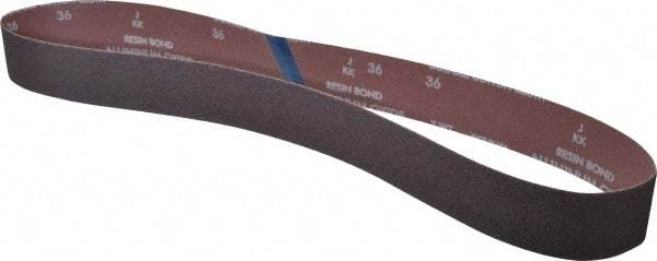 Norton - 2" Wide x 48" OAL, 36 Grit, Aluminum Oxide Abrasive Belt - Aluminum Oxide, Very Coarse, Coated, X Weighted Cloth Backing, Series R228 - Makers Industrial Supply