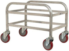 Win-Holt - 16" Wide x 24" Long x 19" High Tote Cart - 1 Slot, 1 Tote, Aluminum - Makers Industrial Supply