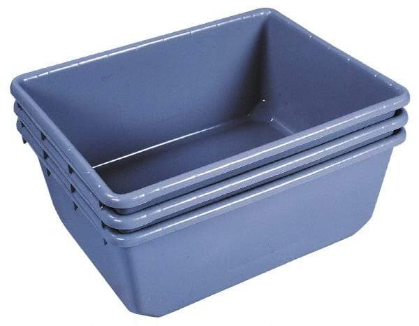 Akro-Mils - 75 Lb Load Capacity Gray Polyethylene Tote Container - Nesting, 24-1/2" Long x 19" Wide x 9-1/2" High - Makers Industrial Supply