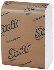 Scott - 8,000 Piece, 7" Long x 12" Wide, Low Fold Dispenser Snack Paper Napkins - 1 Ply - Makers Industrial Supply