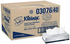 Kleenex - Flat Box of White Facial Tissues - 2 Ply - Makers Industrial Supply