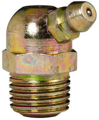 Value Collection - 65° Head Angle, 1/4 NPT Steel Thread-Forming Grease Fitting - 14.29mm Hex - Makers Industrial Supply