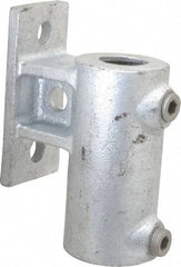 Kee - 1-1/4" Pipe, Malleable Iron Rail Base Pipe Rail Fitting - Galvanized Finish - Makers Industrial Supply